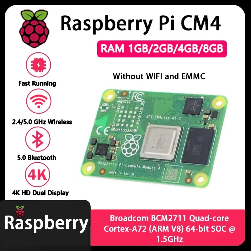 Raspberry Pi CM4 1GB/2GB/4GB/8 - Compute Module 4 32Gb Wifi avaliação e preço
